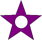 purple star bead